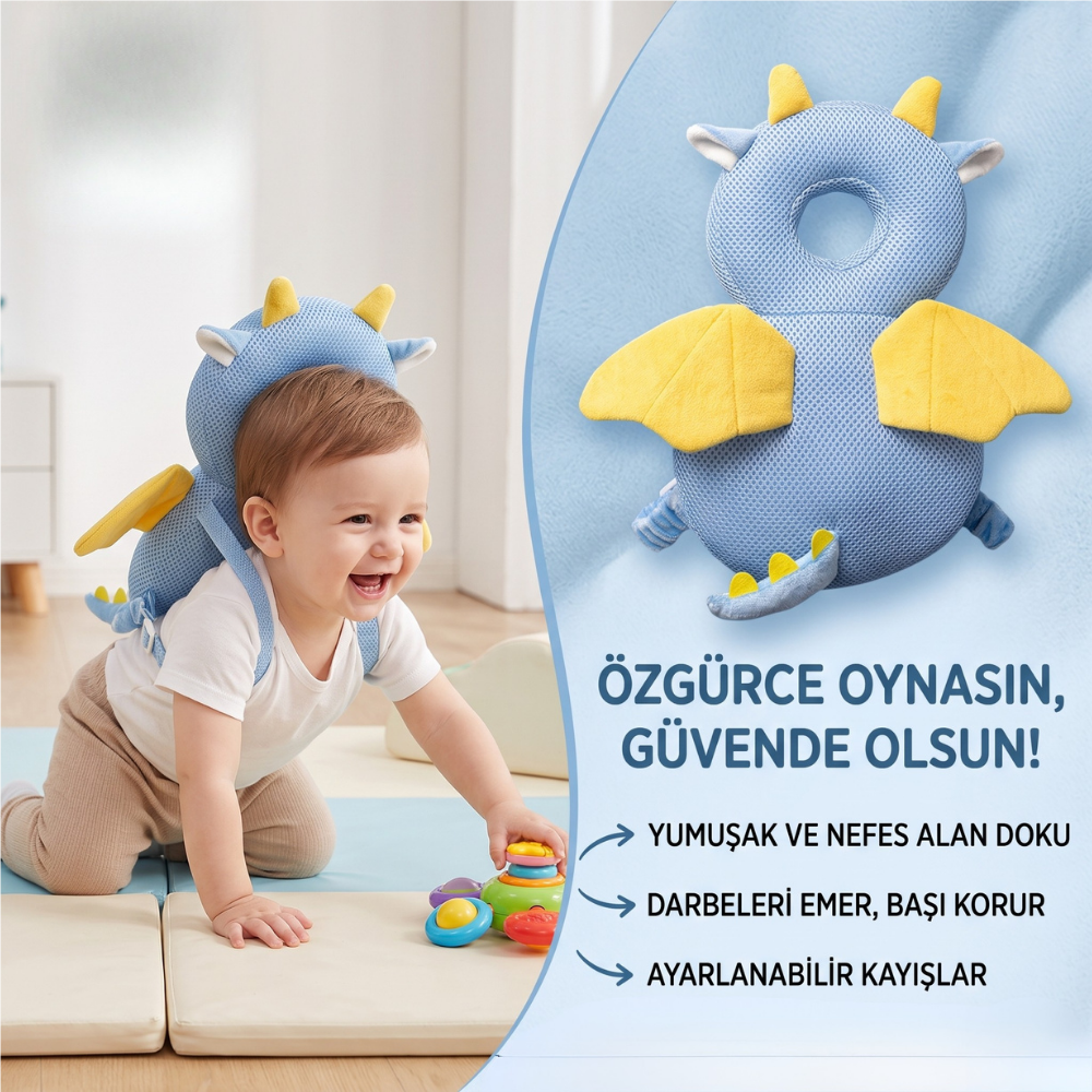 BabySave™ Bebek Kafa ve Ense Koruyucu Yastık