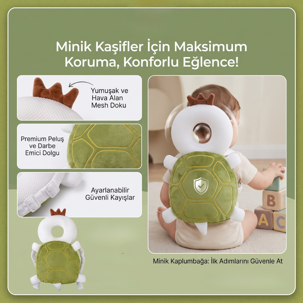 BabySave™ Bebek Kafa ve Ense Koruyucu Yastık